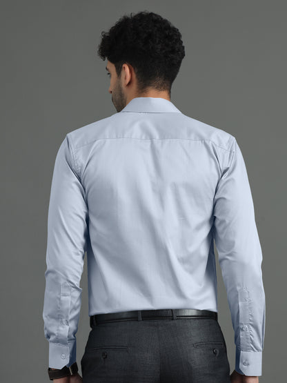 Light sky Blue SHATIN PREMIUM GIZA COTTON SHIRT