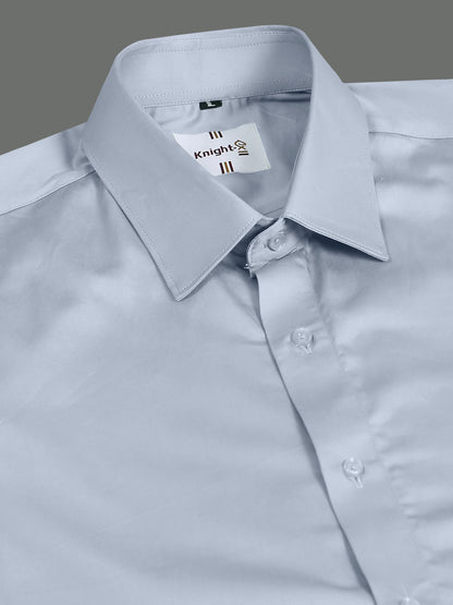 Light sky Blue SHATIN PREMIUM GIZA COTTON SHIRT