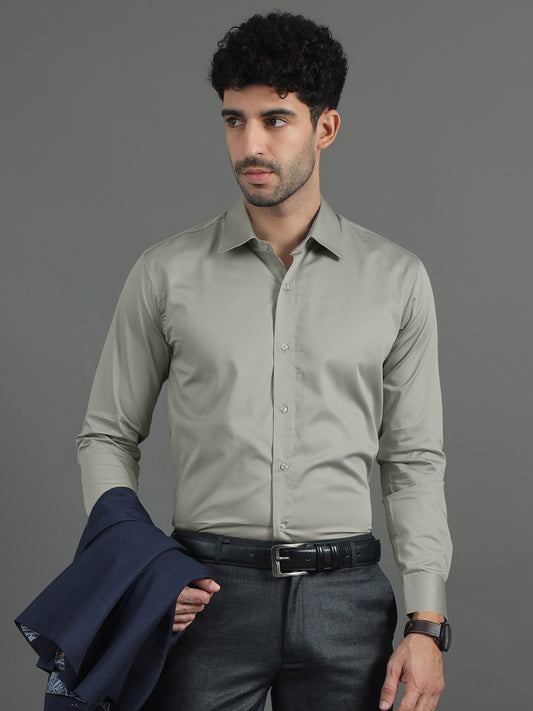 Shell Brown SHATIN PREMIUM GIZA COTTON SHIRT